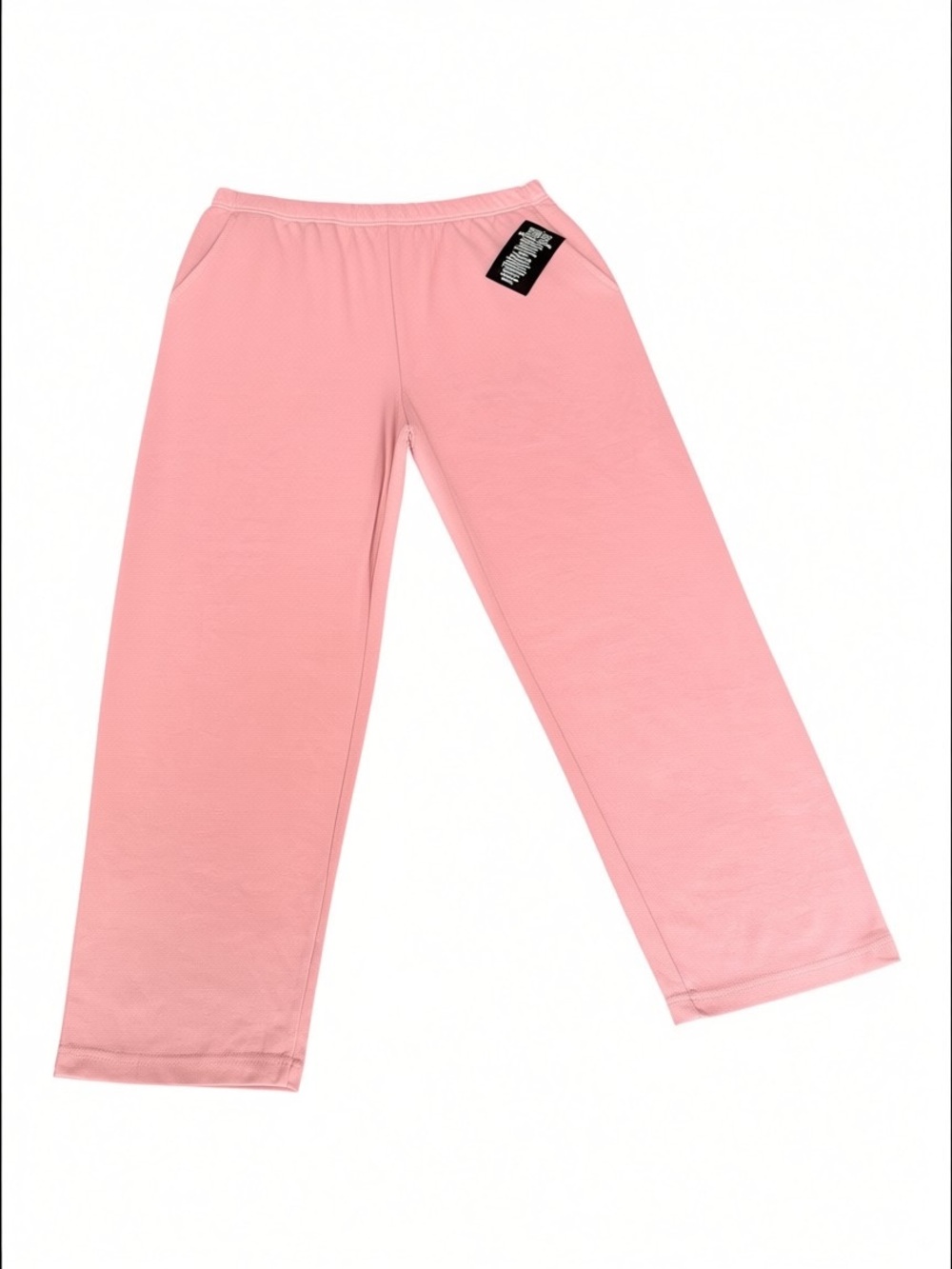 NWT Woman Within 60% Cotton Dusty Pink 7-Day Knit Straight Leg Pull-On Pants